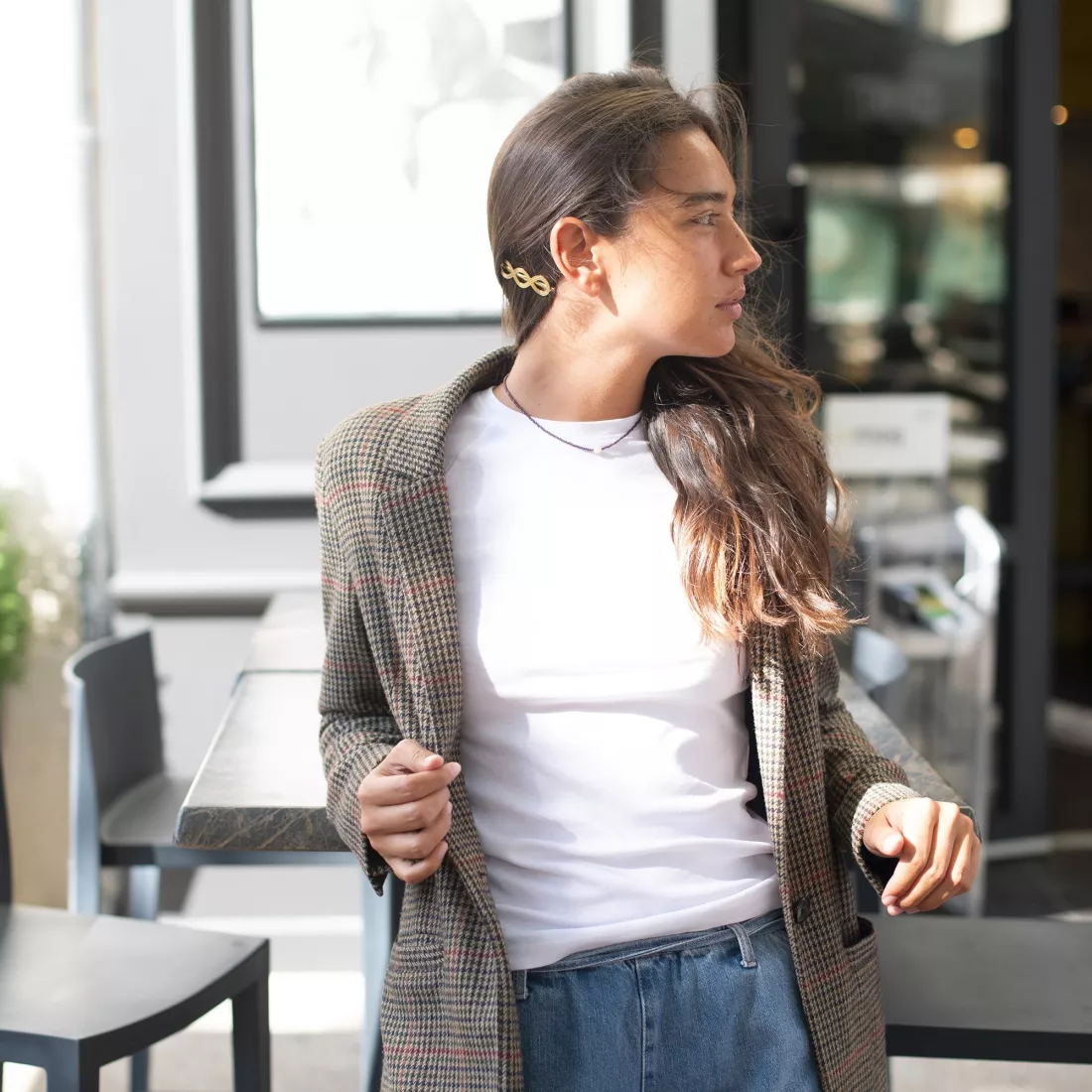 GYPSO I Barrette cheveux pine mèche "Chloé"