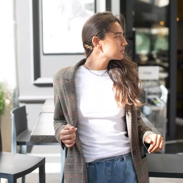 GYPSO I Barrette cheveux pine mèche "Chloé"