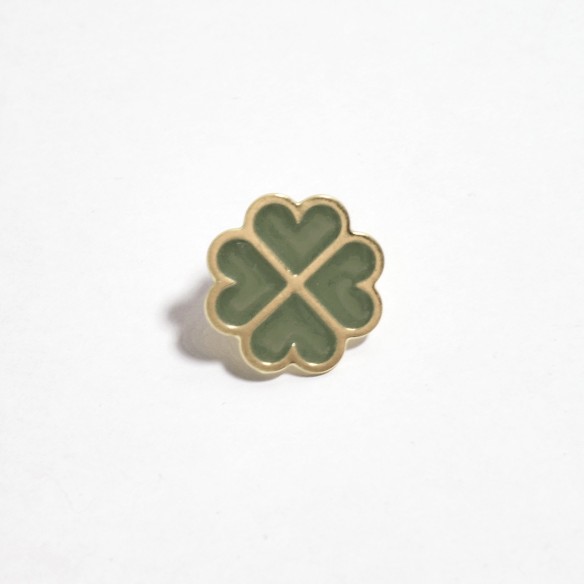 GYPSO I "Grigri" enamelled fine gold lucky charm pin