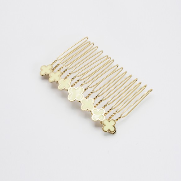 Peigne cheveux floral Alice – Style bohème chic