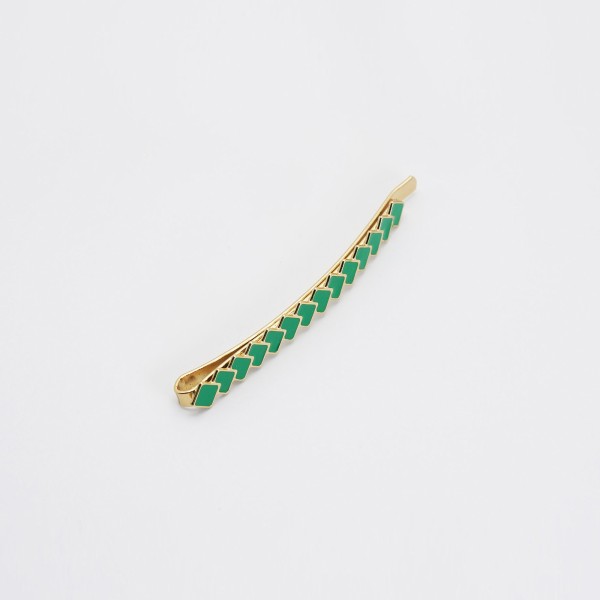 Barrette cheveux graphique émaillée Suzie – Style moderne
