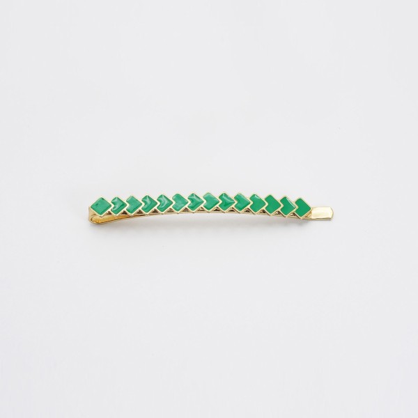 Barrette cheveux graphique émaillée Suzie – Style moderne
