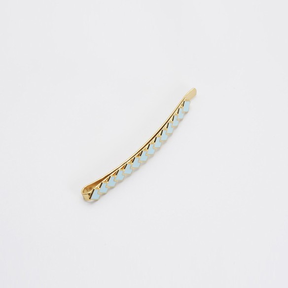Barrette cheveux graphique émaillée Suzie – Style moderne