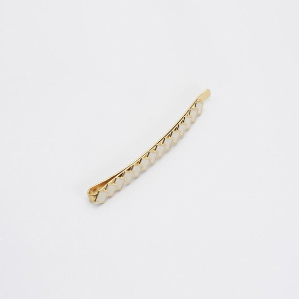 Barrette cheveux graphique émaillée Suzie – Style moderne