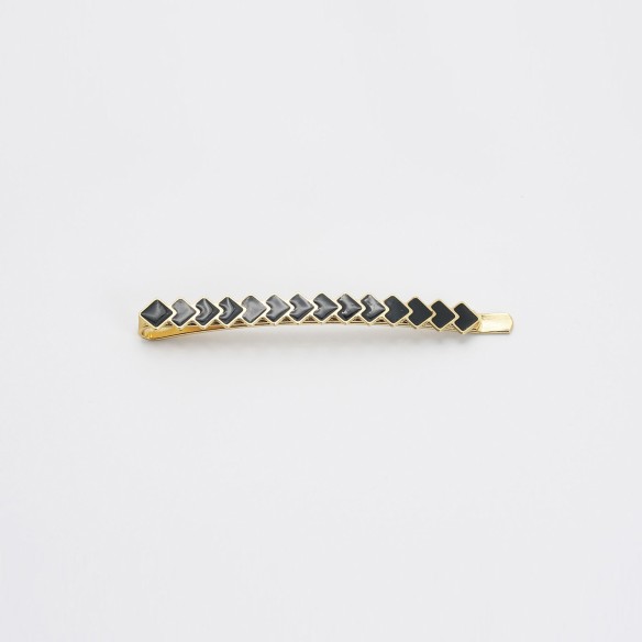 Barrette cheveux graphique émaillée Suzie – Style moderne