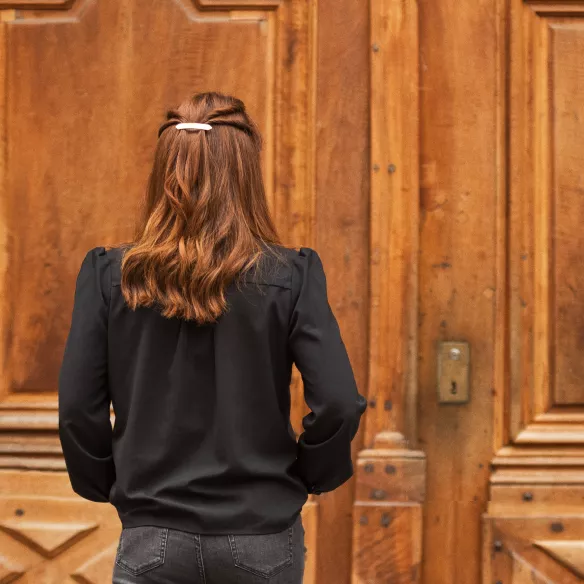 GYPSO I Discreet hair clip - Emma - Antique Silver