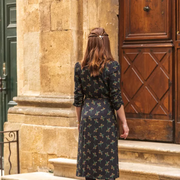 GYPSO I Triangle hair clip - Eugénie - Matt brass