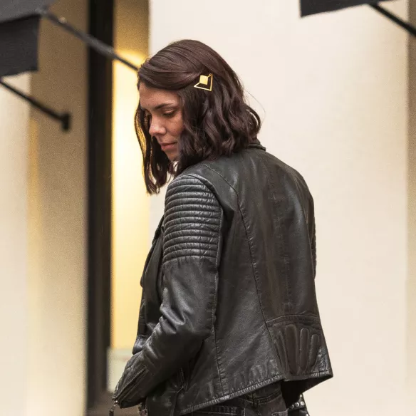 GYPSO I Triangle hair clip - Eugénie - Brushed Gold