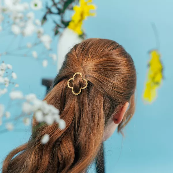 GYPSO I Barrette cheveux fins chic - Juliette - Doré