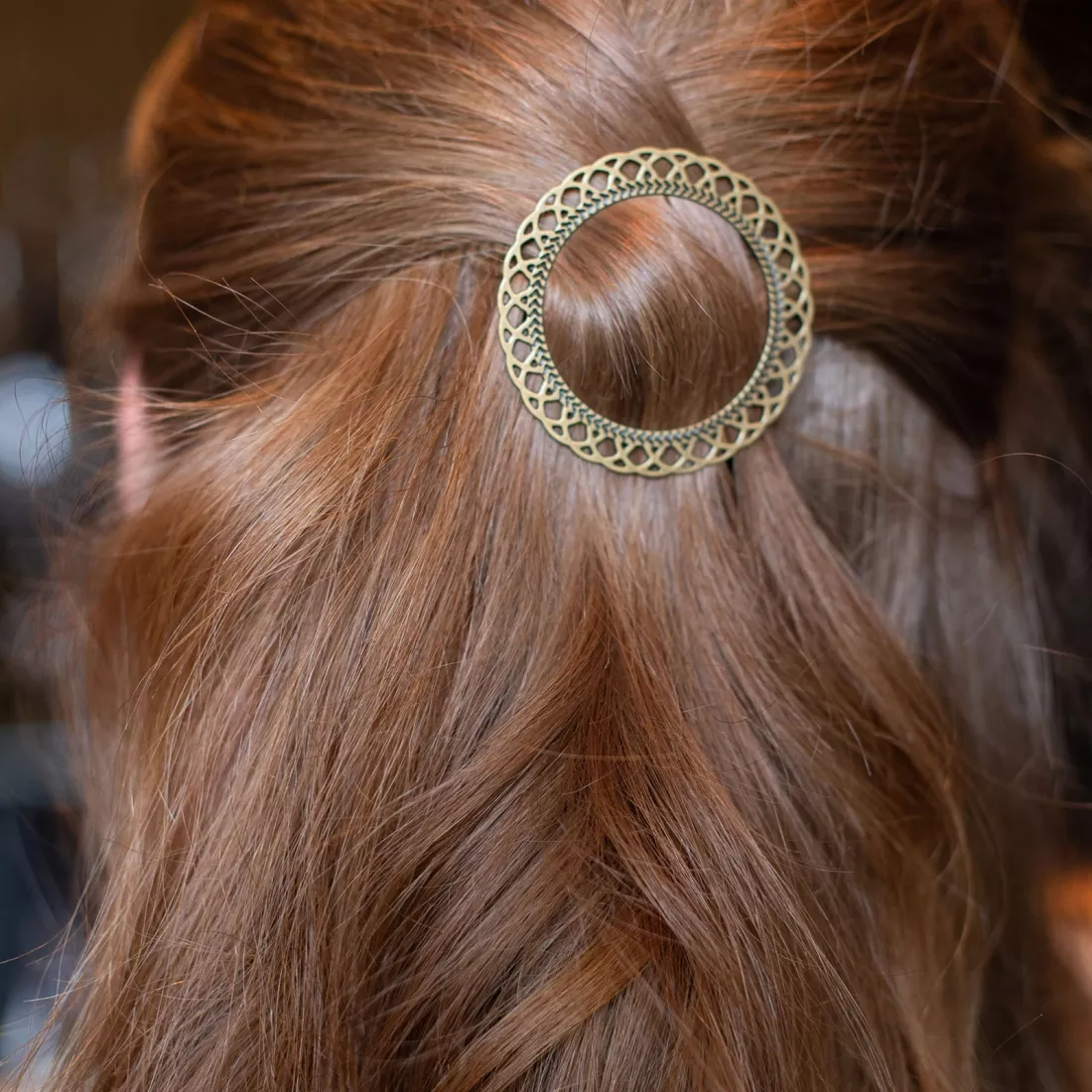 GYPSO I Barrette cheveux fins - Capucine - Laiton Mat